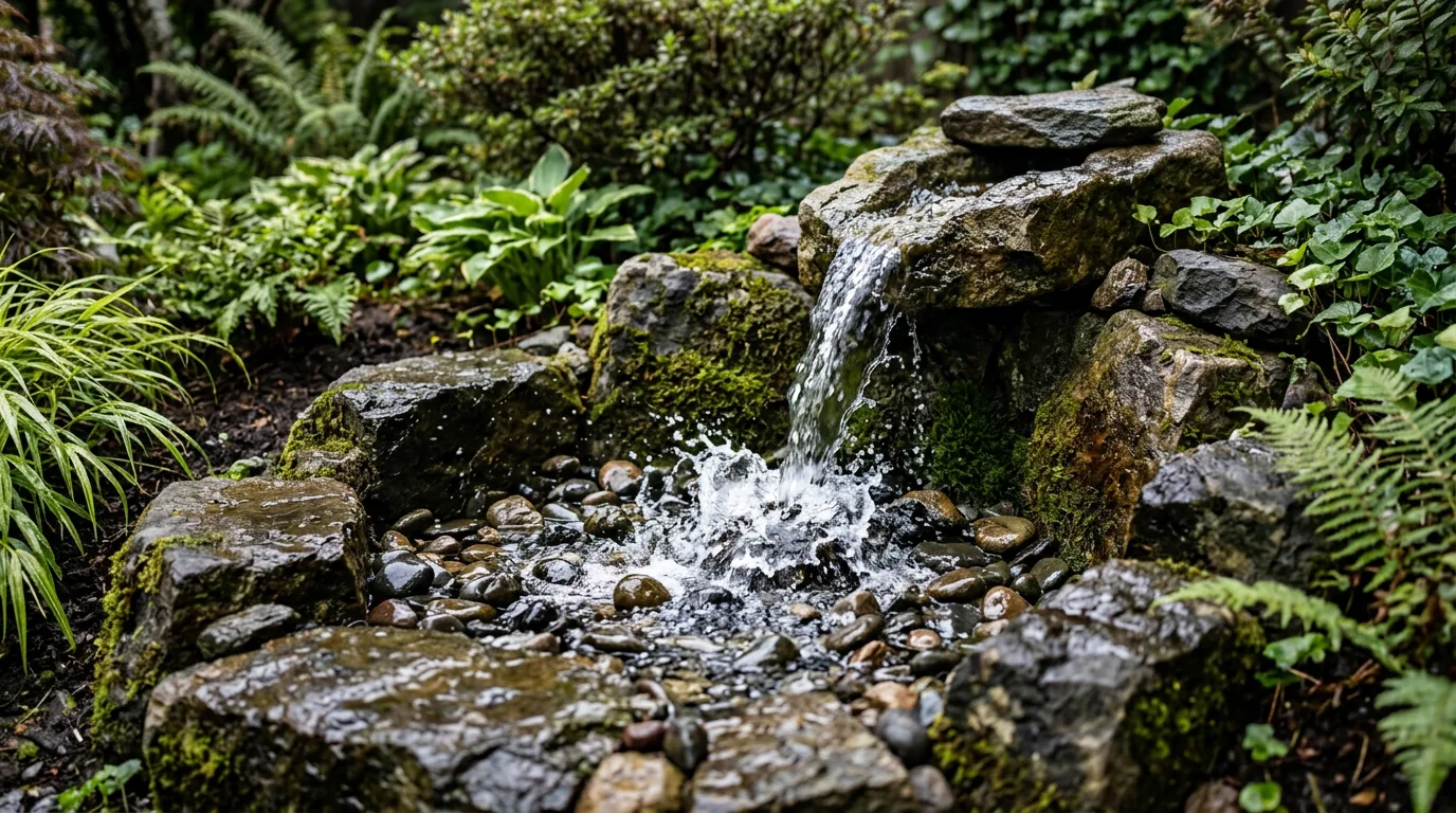 Landscape fountain and outdoor living inspiration
