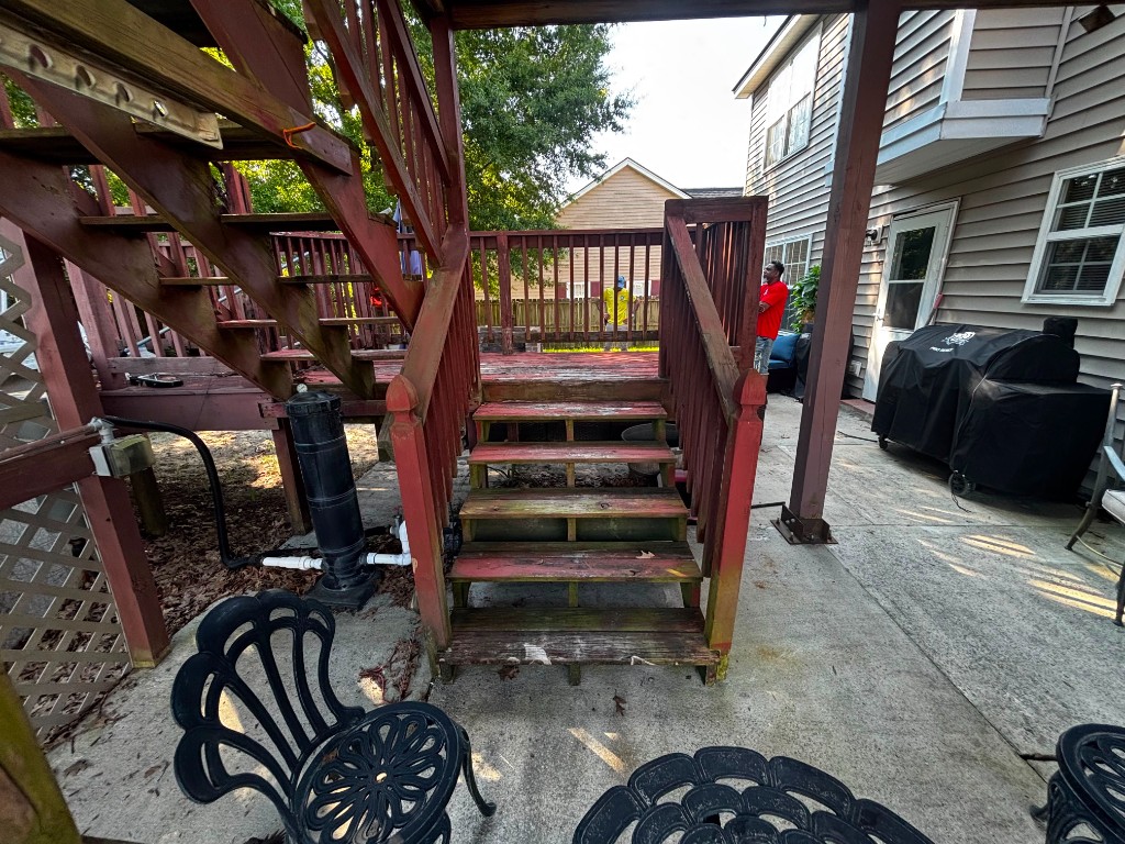 Deck from patio