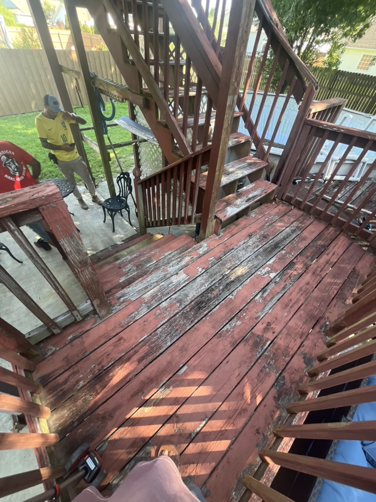 Multi-level deck and stairs